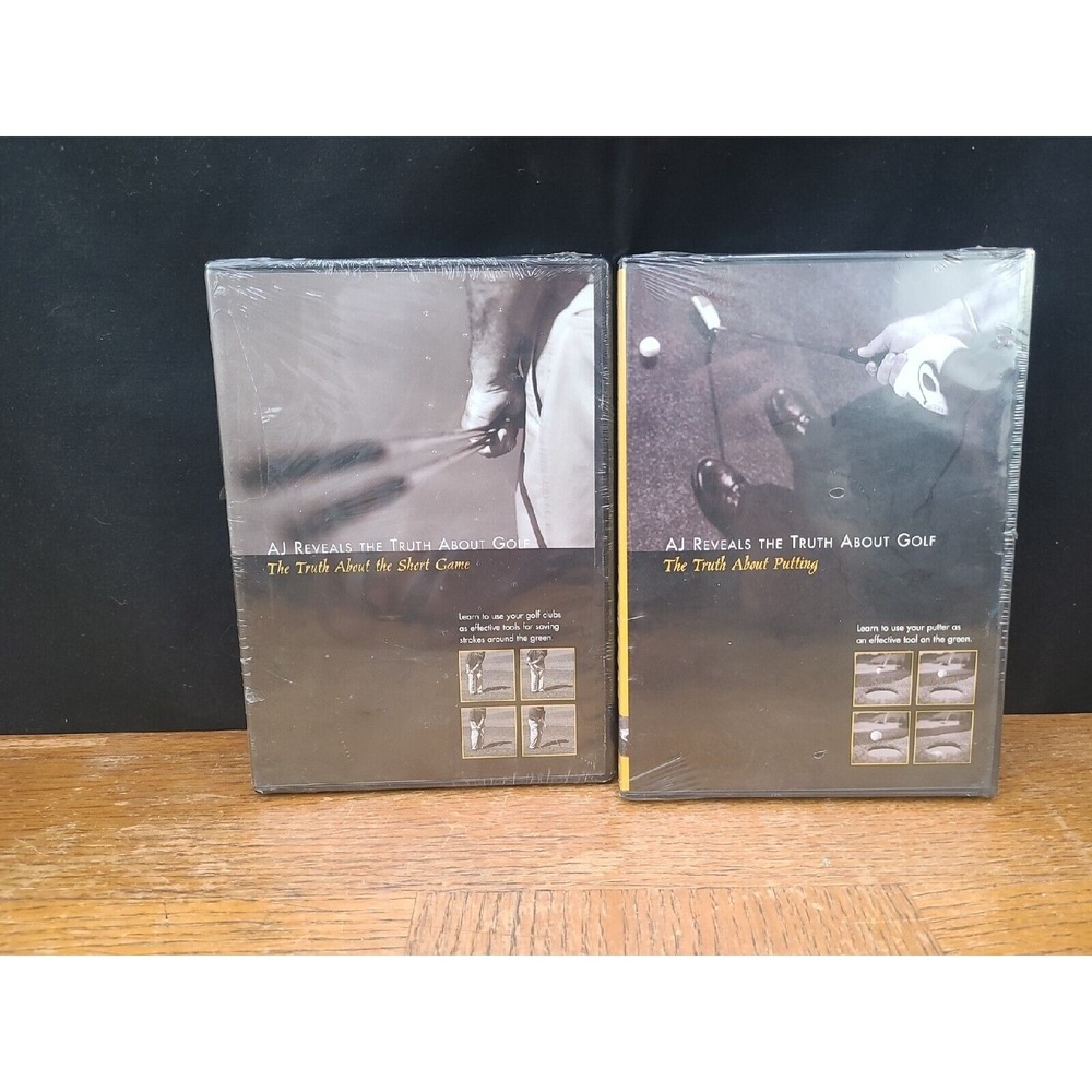AJ Reveals The Truth‎ About Golf DVDs - New & Sealed Lot - Putting & Short Game